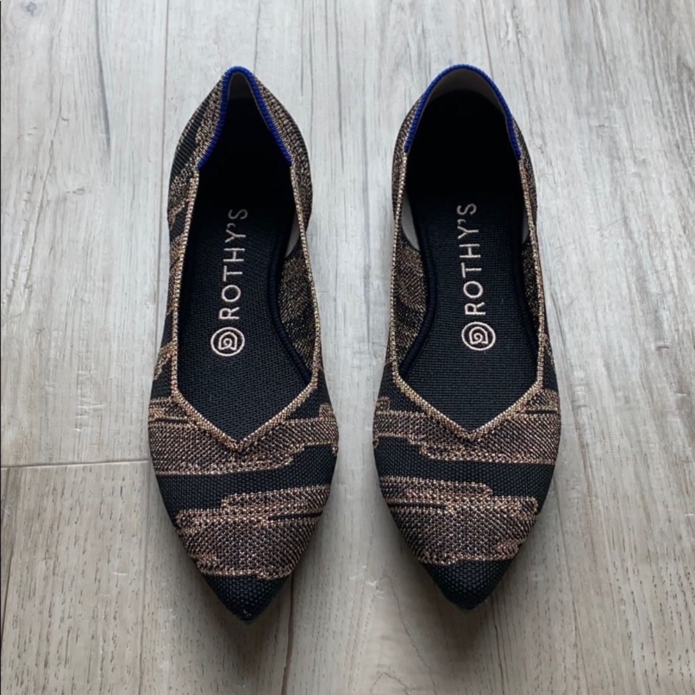 Rothy's Black and Brown Flats